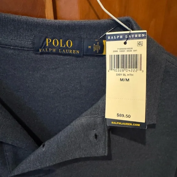 NWT Polo Ralph Lauren Classic Polo Shirt – NWT – Men’s Medium – Blue - Picture 3 of 3